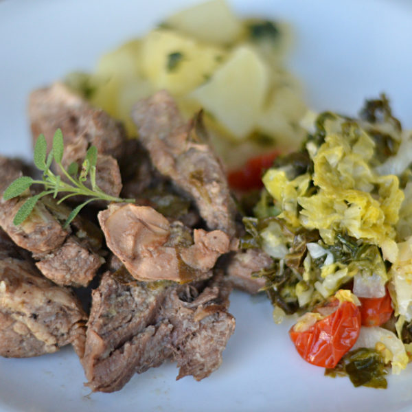 Fraldinha assada ao molho chateaubriand